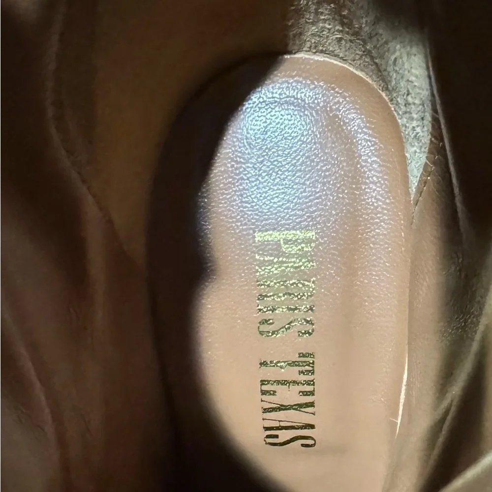 Paris Texas Tan/Gold Python Stiletto Heels Ankle‎ Boots Size 7.5 EUC
